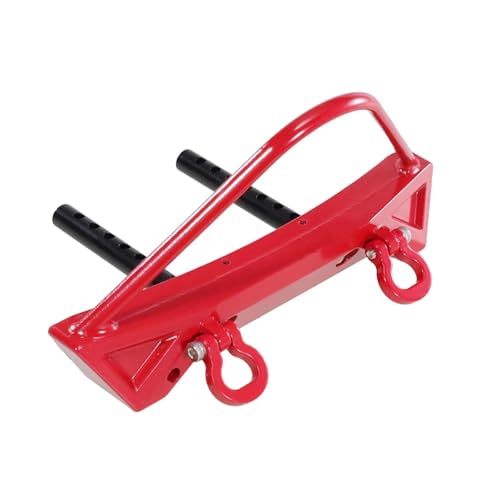 RC-Autostoßstange Kompatibel Mit MN Für MN128 1/12 RC-Auto, Metall-Frontstoßstange, Vordere Antikollisions-Gurtwinde, Installationsloch, Upgrade-Teilezubehör(Red) von QAWSED