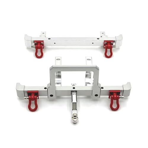 RC-Autostoßstange Kompatibel Mit MN82 LC79 1/12 RC-Autoteilen, Metall-Upgrade-Kit Für Vorder- Und Hinterstoßstange, Ersatzzubehör(Silver) von QAWSED