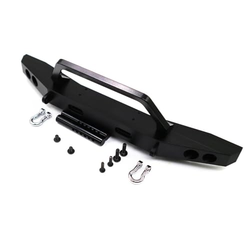 RC-Autostoßstange Kompatibel Mit RGT 86100 86100JC FTX5579 1/10 RC-Auto-Upgrade-Teil Frontstoßstange Aluminiumlegierung Verschleißfest(Black) von QAWSED