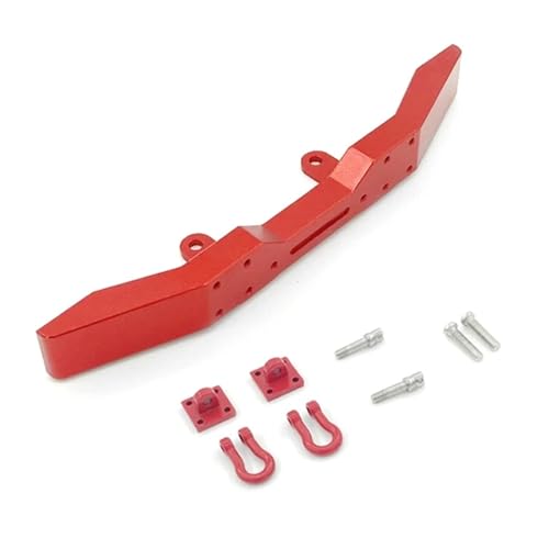RC-Autostoßstange Kompatibel Mit WPL B14 B24 B16 B36 Q60 Q61 Q62 1/16 RC-Auto-Upgrade-Teile Zubehör Metall-Frontstoßstange Mit Abschlepphaken(Red) von QAWSED