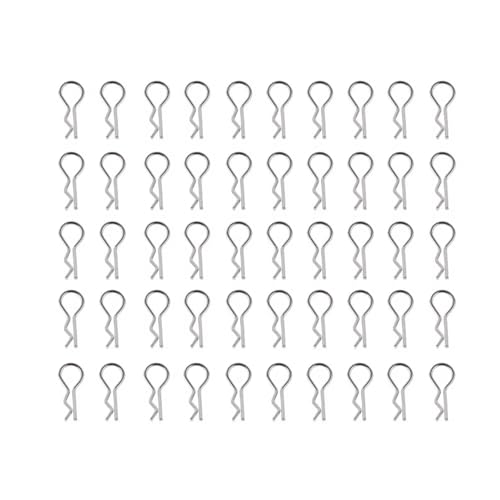 RC Autozubehör Kompatibel Mit 1/10 RC-Auto-Upgrade-Modifikation Ersatzteile Zubehör 50 Stück Karosserie-R-Clips, Karosseriestift von QAWSED