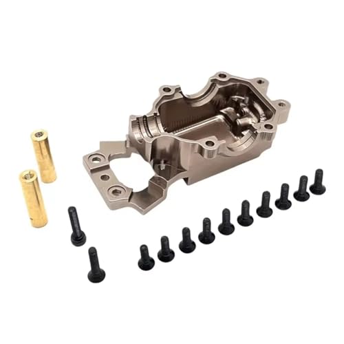 RC Autozubehör Kompatibel Mit MJX 14211 14301 14302 14303 14209 14210 1/14 RC-Auto-Upgrade-Ersatzteilen, Untere Abdeckung des Vorderen Getriebes Aus Metall(Silver) von QAWSED