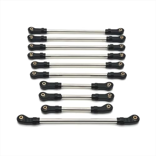 RC Autozubehör Kompatibel Mit WLtoys 104006 104010 104020 104026 RC-Auto-Upgrade-Teile Zubehör 10-teilige Metall-Vollauto-Zugstange RC Autozubehör Kompatibel Mit WLtoys 104006 104010 104020 104026 RC-Auto-Upgrade-Teile Zubehör 10-teilige Metall-Vollauto-Zugstange von QAWSED