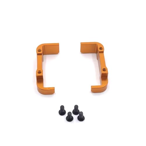 RC Autozubehör Kompatibel Mit WLtoys 144010 144002-01 124016 RC-Auto-Upgrade-Modifikationszubehör Teile Metallbatteriehalter(Yellow) von QAWSED