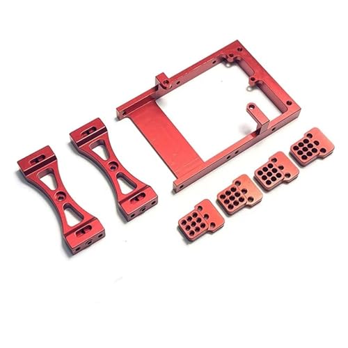 RC Autozubehör Kompatibel Mit WPL C14 C24 B14 B24 1/16 RC Car Kit, Metall-Servohalterung, Balken-Querträger-Stoßdämpferhalterung von QAWSED