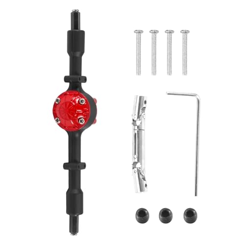 RC Autozubehör Kompatibel Mit WPL D12 B14 B24 B16 B36 C14 C24 C34 C44 RC-Auto-Upgrade-Teile, 1 Satz Metall-Hinterbrückenachse Mit Stahlgetriebe von QAWSED