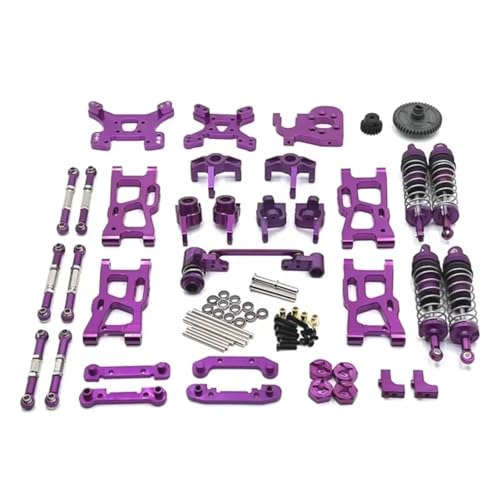 RC Autozubehör Kompatibel Mit Wltoys 144001 144010 124017 124019 124007 Für RIaarIo RC-Autozubehör, Metall-Upgrade-Teilesatz von QAWSED