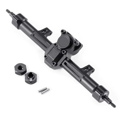 Vorder Hinterachse RC Kompatibel Mit Axial Für SCX24 1/24 RC Micro Crawler Auto-Upgrade-Teile, Modifikation, Ersatz-Aluminiumlegierung, Vorder- Und Hinterachsen(Rear) von QAWSED