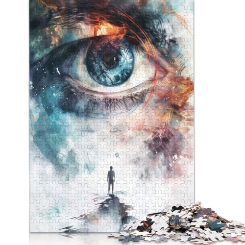 1000 Teile „Das farbenfrohe Ender-Spiel 2“ für Erwachsene, schwierige Puzzles aus Holz für Erwachsene und Jugendliche ab 12 Jahren, 1000 Teile (75 x 50 cm) von QBIREX