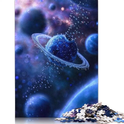 1000 Teile Blueberry Planet Dream Puzzle Puzzle Schwierigkeitsgrad Puzzle Lernspiel Spielzeug (38x26cm) von QBIREX