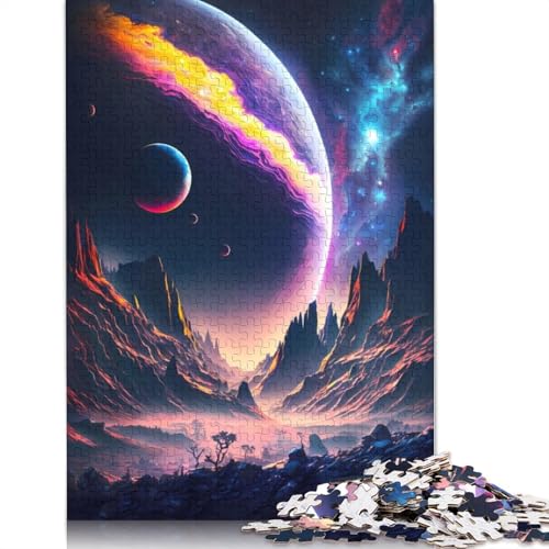 1000 Teile Fantasy Planet Majesty Puzzle für Erwachsene, Schwierigkeitsgrad: Puzzle, Lernspielzeug, Spiele, (75 x 50 cm) von QBIREX