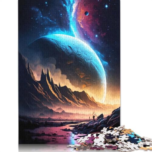 1000 Teile Himmlische Natur Puzzle Puzzle für Erwachsene Schwierigkeitsgrad Puzzle Lernspiel Spielzeug (38x26cm) von QBIREX
