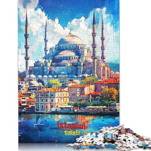1000 Teile Istanbul-Kunstposter-Puzzle, Schwierigkeitsgrad Puzzle, Lernspiele, Spielzeug, (75 x 50 cm) von QBIREX