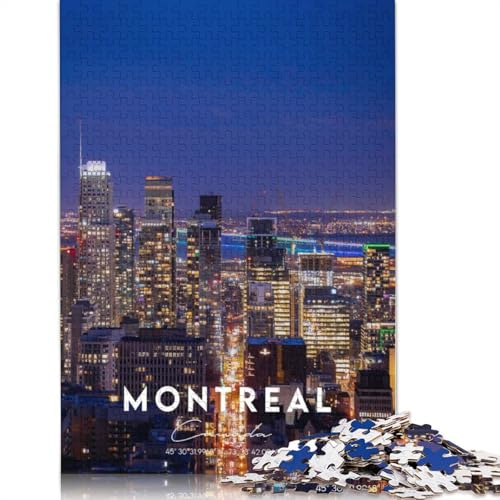 1000 Teile Montreal 2 Puzzle für Erwachsene, Schwierigkeitsgrad: Puzzle, Lernspielzeug, Spiele, (75 x 50 cm) von QBIREX