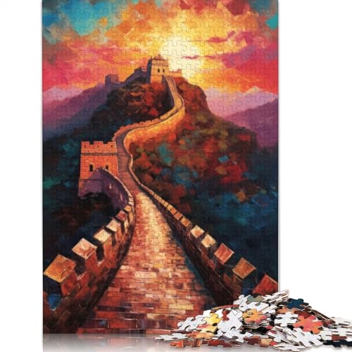 1000 Teile Puzzle „Die Chinesische Mauer“, Schwierigkeitsgrad: Puzzle, Lernspiele, Spielzeug, (75 x 50 cm) von QBIREX