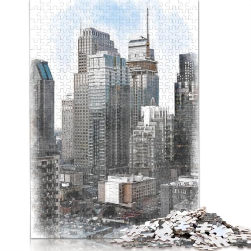 1000 Teile Puzzle „Innenstadt von Montreal, Kanada“, Schwierigkeitsgrad: Puzzle, Lernspiele, Spielzeug, (75 x 50 cm) von QBIREX
