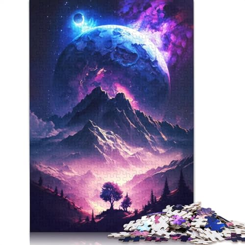 1000 Teile Puzzle „Kosmisches Universum, Traumlandschaft“, Schwierigkeitsgrad, Lernspiele, Spielzeug, (75 x 50 cm) von QBIREX