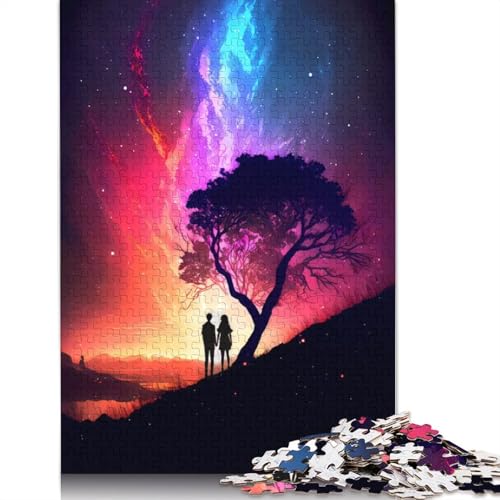 1000 Teile Puzzle zur Entdeckung des Himmelsnebels, Schwierigkeitsgrad Puzzle, Lernspiele, Spielzeug, (38 x 26 cm) von QBIREX