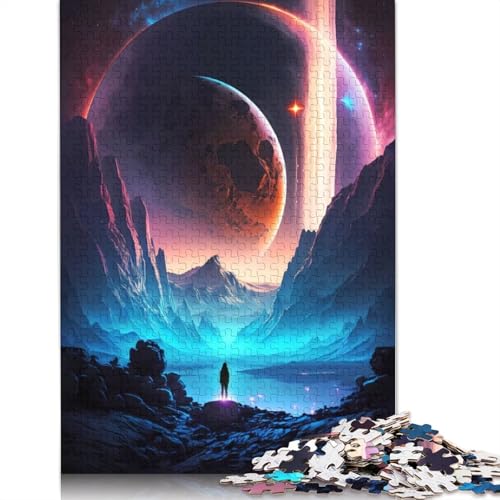1000 Teile Skyfall-Landschaftspuzzle, Puzzle für Erwachsene, Schwierigkeitsgrad, Lernspiel, Spielzeug, (75 x 50 cm) von QBIREX
