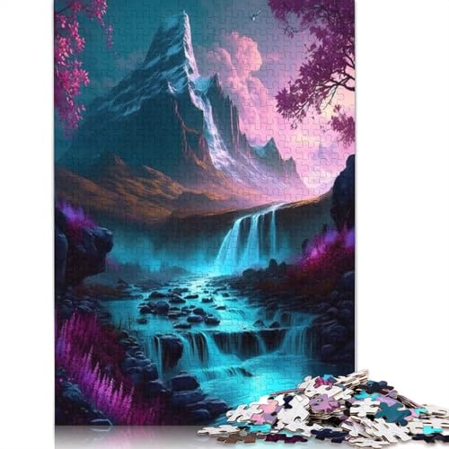 1000 Teile Träume der japanischen Natur Puzzles, Schwierigkeitsgrad für Erwachsene, entspannende Spiele, Spielzeug, (38 x 26 cm) von QBIREX