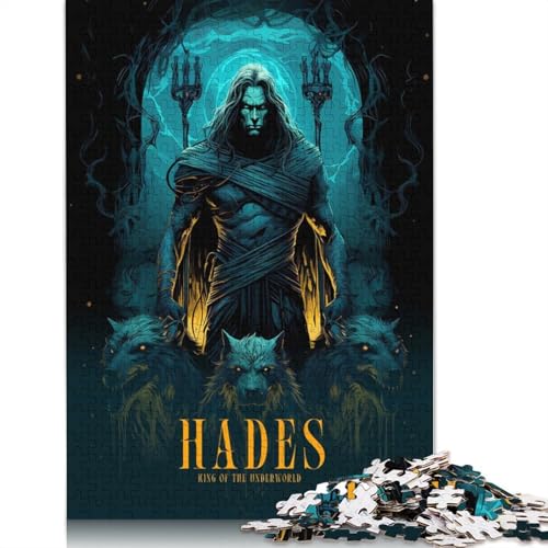 1000-teiliges Hades-Poster-Puzzle für Erwachsene und Jugendliche, Papierpuzzle, Lernspiel, Herausforderung, Spielzeug, Geburtstagsgeschenke, 1000 Stück (75 x 50 cm) von QBIREX
