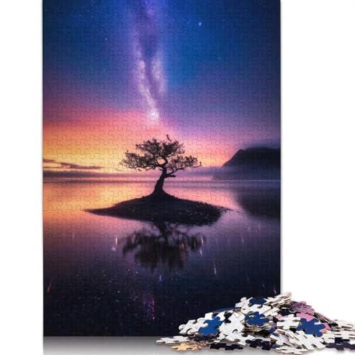 1000-teiliges Milchstraßenbaum-Puzzle, Schwierigkeitsgrad für Erwachsene, entspannendes Spiel, Spielzeug, (75 x 50 cm) von QBIREX