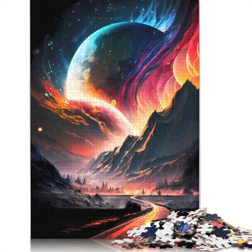 1000-teiliges Puzzle „Highway to Cosmos Nebula“ für Erwachsene, schwieriges Puzzle für Erwachsene, Lernspiel, Herausforderungsspielzeug, 1000 Teile (75 x 50 cm) von QBIREX