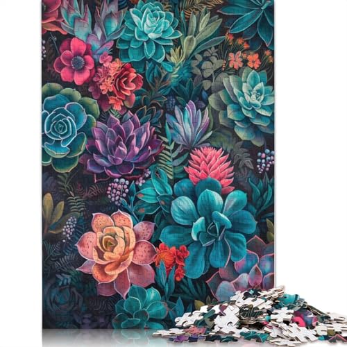 1500-teiliges Gartenjuwel für Erwachsene, schwierige Holzpuzzles, Puzzles für Erwachsene, Lernspiel, Herausforderungsspielzeug, 1500 Stück (85 x 57 cm) von QBIREX