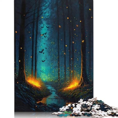 1500-teiliges Puzzle „Magischer Feenwald bei NI, Holzpuzzle für Erwachsene und Jugendliche, Lernspielzeug, 1500 Teile (85 x 57 cm) von QBIREX