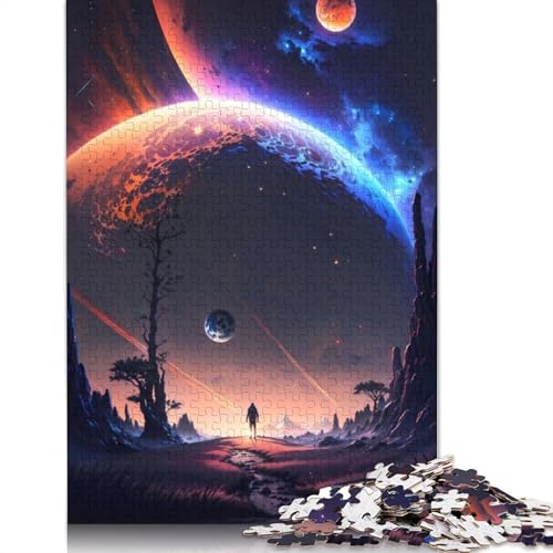 1500-teiliges Puzzle „Planet Interference“ für Erwachsene Teenager, Puzzle für Erwachsene, Lernspiel für Erwachsene, 1500 Teile (85 x 57 cm) von QBIREX