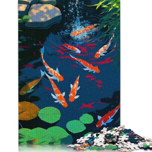 520 Teile Puzzle Koi Fische Puzzle für Erwachsene und Jugendliche (52 x 38 cm) von QBIREX