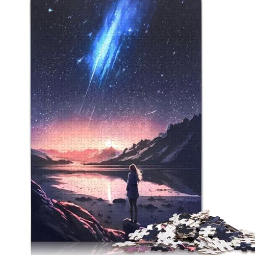 520-teiliges Anime-Puzzle Galactic Twilight für Erwachsene, Puzzle für Erwachsene und Jugendliche, Lernspiel, 520 Teile (52 x 38 cm) von QBIREX