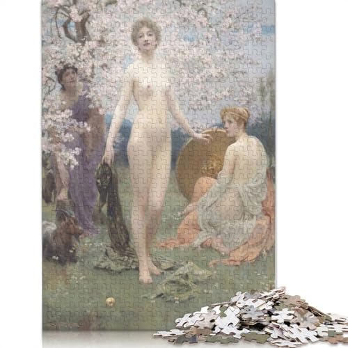 520-teiliges Puzzle, Kirschblüten-Dame für Erwachsene, Lernspielzeug, 520 Teile (52 x 38 cm) von QBIREX