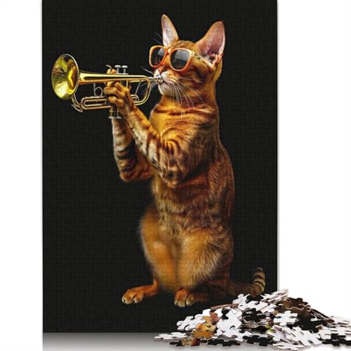 Abyssinian Trumpet Puzzles 1000 Teile Schwer Puzzle Spielzeug Lernspiel Impossible Herausforderung Spielzeug Für Erwachsene Kinder 1000pcs (75x50cm) von QBIREX