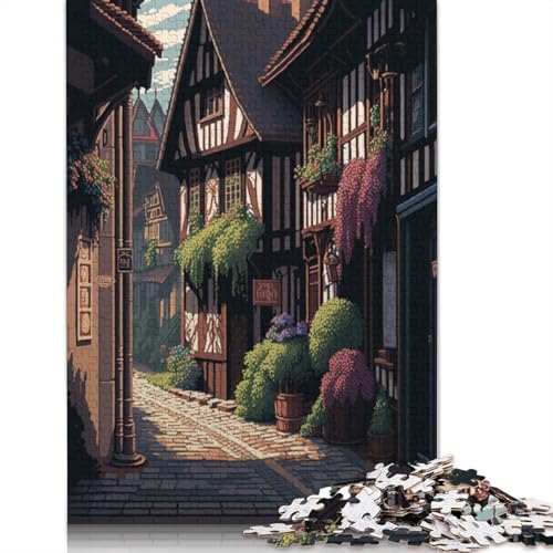 Akersberga Pixel Art Puzzle, schwierige Herausforderung, 100% recycelter Karton, Puzzle für Frauen und Männer, Muttertagsgeschenke, 1000 Teile (75 x 50 cm) von QBIREX