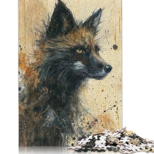 Amber Gaze Puzzle, rechteckig, aus Pappe, 100% recycelter Pappe, Puzzle für Erwachsene und Kinder, 1000 Teile (26 x 38 cm) von QBIREX