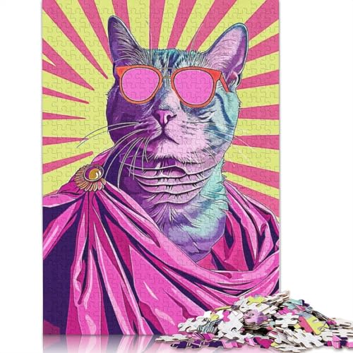 Antikes römisches Katzen-Puzzle, DIY-Spiel, Premium-Karton-Puzzle für Frauen und Männer, Kindertagsgeschenke, 1000 Teile (75 x 50 cm) von QBIREX