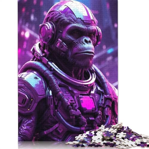 Apetronaut Puzzle, kreative Spiele, 100% recycelter Karton, Puzzle für Erwachsene, 1000 Teile (75 x 50 cm) von QBIREX