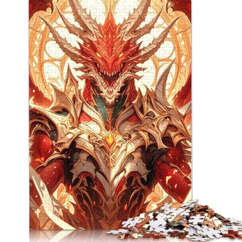 Armored Dragon Puzzle 1000-teilige Schwer Puzzle Spielzeug Lernspiel Impossible Herausforderungsspielzeug Für Erwachsene Kinder 1000pcs (75x50cm) von QBIREX