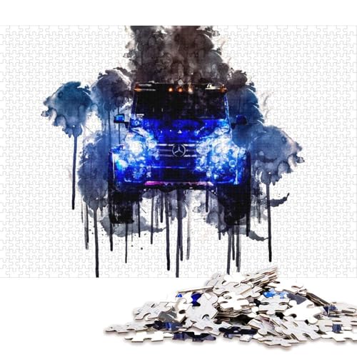 Art Sports Car Puzzle, 100 Prozent Recyclingkarton, 100 Prozent Recyclingkarton, Puzzle für Jungen oder Mädchen, 38 x 26 cm, 1000 Teile Art Sports Car Puzzle, 100 Prozent Recyclingkarton, 100 Prozent Recyclingkarton, Puzzle für Jungen oder Mädchen, 38 x 26 cm, 1000 Teile von QBIREX
