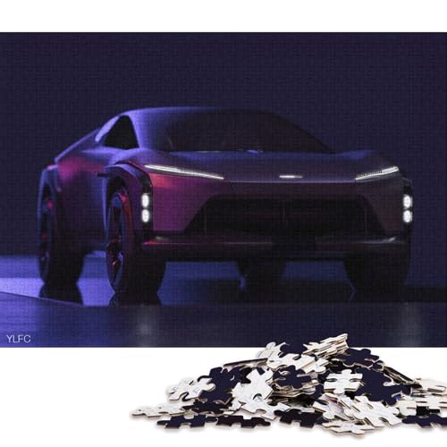 Art Sports Car Puzzle, 100 Prozent Recyclingkarton, 100 Prozent Recyclingkarton, Puzzle für Jungen oder Mädchen, 38 x 26 cm, 1000 Teile Art Sports Car Puzzle, 100 Prozent Recyclingkarton, 100 Prozent Recyclingkarton, Puzzle für Jungen oder Mädchen, 38 x 26 cm, 1000 Teile von QBIREX