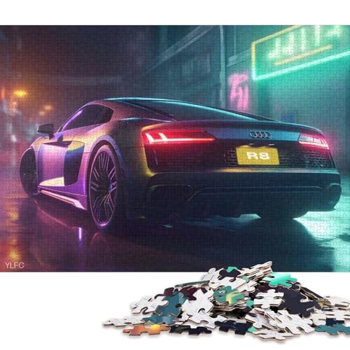 Art Sports Car Puzzle, 100 Prozent Recyclingkarton, 100 Prozent Recyclingkarton, Puzzle für Jungen oder Mädchen, 38 x 26 cm, 1000 Teile Art Sports Car Puzzle, 100 Prozent Recyclingkarton, 100 Prozent Recyclingkarton, Puzzle für Jungen oder Mädchen, 38 x 26 cm, 1000 Teile von QBIREX