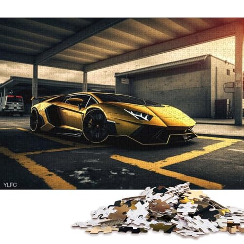 Art Sports Car Puzzle, 100% recyceltes Kartonpapier, rechteckiges Puzzle für Erwachsene und Kinder, 70 x 50 cm, 1000 Teile Art Sports Car Puzzle, 100% recyceltes Kartonpapier, rechteckiges Puzzle für Erwachsene und Kinder, 70 x 50 cm, 1000 Teile von QBIREX