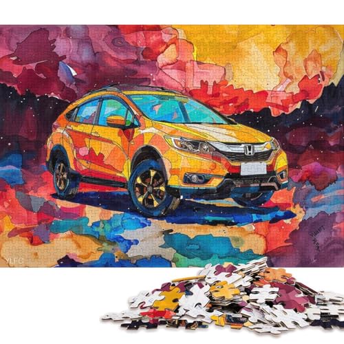 Art Sports Car Puzzle, 100% recyceltes Kartonpapier, rechteckiges Puzzle für Erwachsene und Kinder, 70 x 50 cm, 1000 Teile Art Sports Car Puzzle, 100% recyceltes Kartonpapier, rechteckiges Puzzle für Erwachsene und Kinder, 70 x 50 cm, 1000 Teile von QBIREX