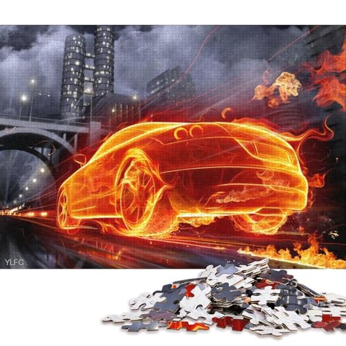 Art Sports Car Puzzle, Denksportaufgabe, 100% recycelter Karton, Puzzle für Kinder und Erwachsene ab 12 Jahren, Vatertagsgeschenk, 70 x 50 cm, 1000 Teile Art Sports Car Puzzle, Denksportaufgabe, 100% recycelter Karton, Puzzle für Kinder und Erwachsene ab 12 Jahren, Vatertagsgeschenk, 70 x 50 cm, 1000 Teile von QBIREX