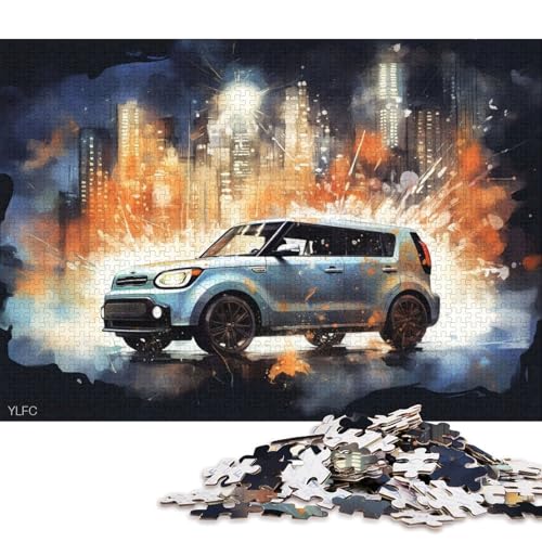 Art Sports Car Puzzle, Denksportaufgabe, 100% recycelter Karton, Puzzle für Kinder und Erwachsene ab 12 Jahren, Vatertagsgeschenk, 70 x 50 cm, 1000 Teile Art Sports Car Puzzle, Denksportaufgabe, 100% recycelter Karton, Puzzle für Kinder und Erwachsene ab 12 Jahren, Vatertagsgeschenk, 70 x 50 cm, 1000 Teile von QBIREX