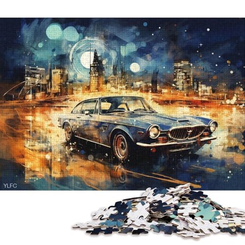 Art Sports Car Puzzle, Denksportaufgabe, 100% recycelter Karton, Puzzle für Kinder und Erwachsene ab 12 Jahren, Vatertagsgeschenk, 70 x 50 cm, 1000 Teile Art Sports Car Puzzle, Denksportaufgabe, 100% recycelter Karton, Puzzle für Kinder und Erwachsene ab 12 Jahren, Vatertagsgeschenk, 70 x 50 cm, 1000 Teile von QBIREX