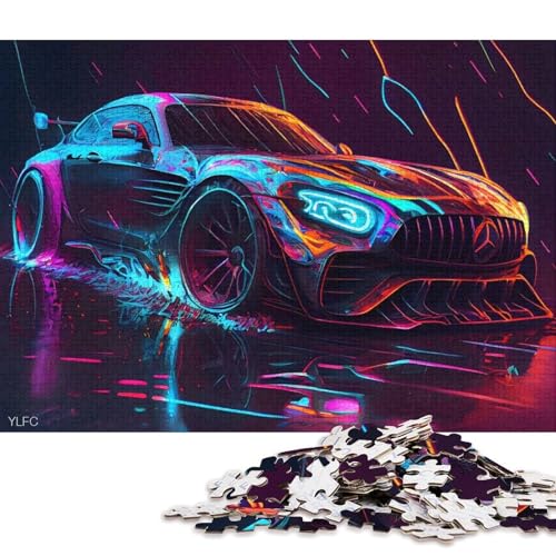 Art Sports Car Puzzle, Denksportaufgabe, 100% recycelter Karton, Puzzle für Kinder und Erwachsene ab 12 Jahren, Vatertagsgeschenk, 70 x 50 cm, 1000 Teile Art Sports Car Puzzle, Denksportaufgabe, 100% recycelter Karton, Puzzle für Kinder und Erwachsene ab 12 Jahren, Vatertagsgeschenk, 70 x 50 cm, 1000 Teile von QBIREX