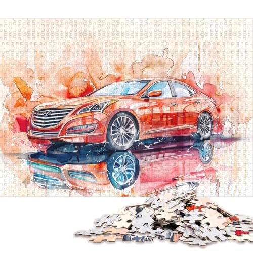 Art Sports Car Puzzle, Denksportaufgabe, 100% recycelter Karton, Puzzle für Kinder und Erwachsene ab 12 Jahren, Vatertagsgeschenk, 70 x 50 cm, 1000 Teile Art Sports Car Puzzle, Denksportaufgabe, 100% recycelter Karton, Puzzle für Kinder und Erwachsene ab 12 Jahren, Vatertagsgeschenk, 70 x 50 cm, 1000 Teile von QBIREX