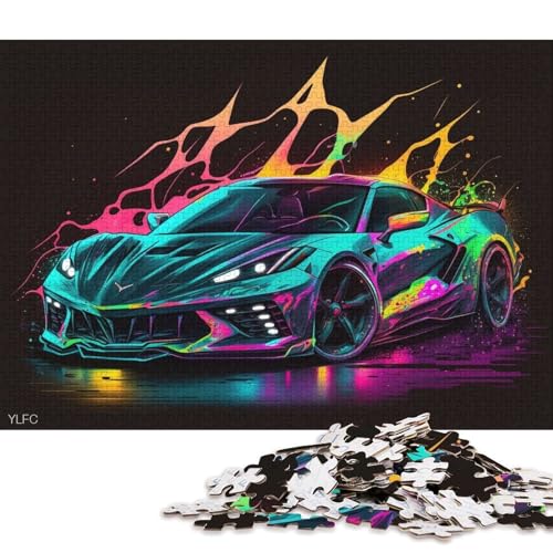 Art Sports Car Puzzle, Denksportaufgabe, 100% recycelter Karton, Puzzle für Kinder und Erwachsene ab 12 Jahren, Vatertagsgeschenk, 70 x 50 cm, 1000 Teile Art Sports Car Puzzle, Denksportaufgabe, 100% recycelter Karton, Puzzle für Kinder und Erwachsene ab 12 Jahren, Vatertagsgeschenk, 70 x 50 cm, 1000 Teile von QBIREX